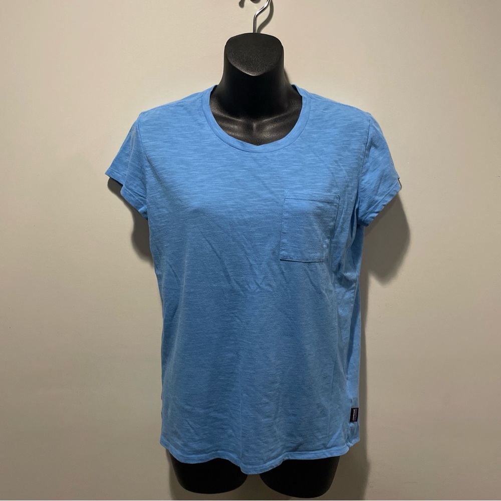 Patagonia Light Blue Short Sleeve Pocket Tee